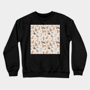 Pencil drawn cat Crewneck Sweatshirt